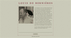 Desktop Screenshot of louisdebernieres.co.uk